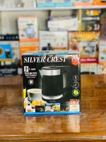 Silver Crest – Electric Kettle – 2000W High-Speed Stainless Steel & Glass Design, Auto Shut-Off, Fast Boiling, 2.0L