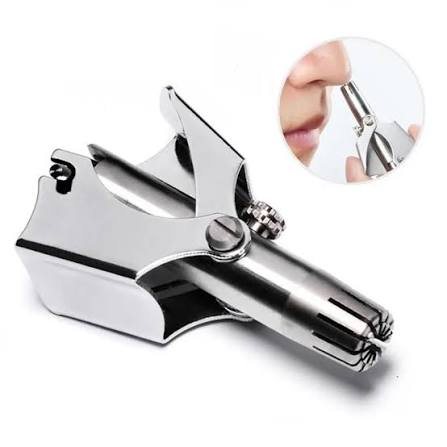 Manual Nose Hair Trimmer for Men & Women – Stainless Steel, Battery-Free, Washable, Painless, Ear & Facial Hair Remover, Portable Grooming Tool